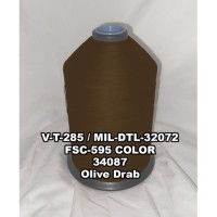 In Stock A-A-59963 / V-T-285F / MIL-DTL-32072 POLYESTER THREAD, TYPE II, TEX 92, SIZE FF, COLOR OLIVE DRAB 34087